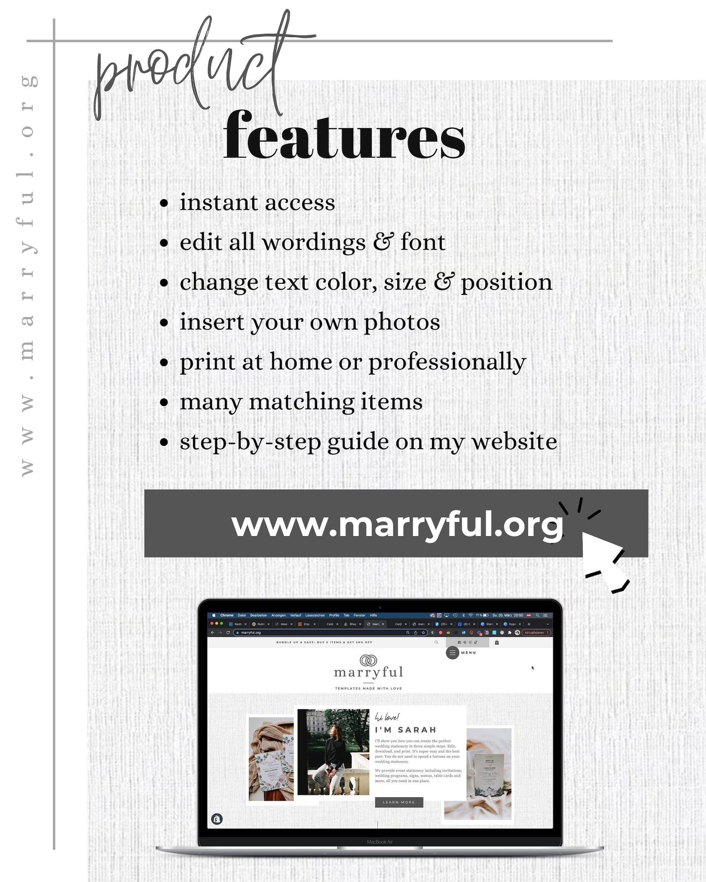 Modern Wedding Invitation Suite in Arch Shape for Classy Traditional Wedding