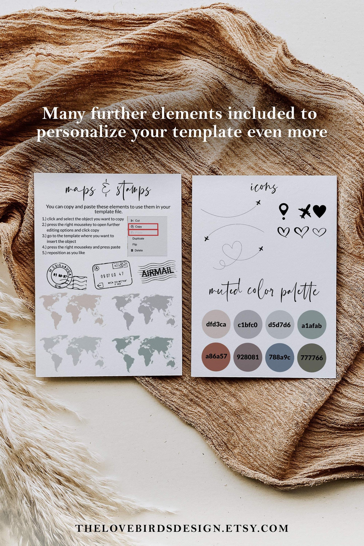 Travel Wedding Table Numbers for Destination Wedding, Passport Wedding Decorations with World Map #072w - TheLovebirdsDesign