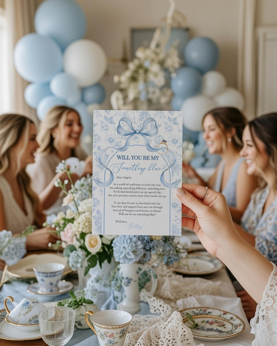 Will you be my Something Blue Proposal Card Template, Say I Do Without You 079SB-PROP - marryful.org