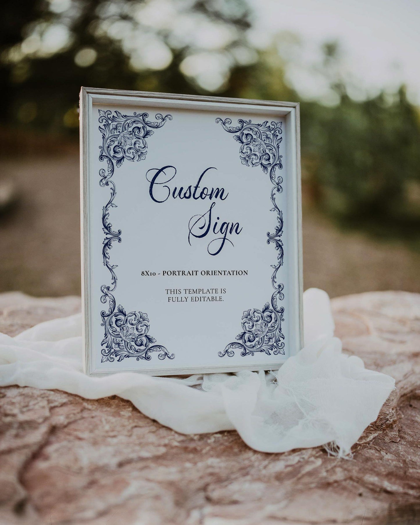 Custom Wedding Sign Template