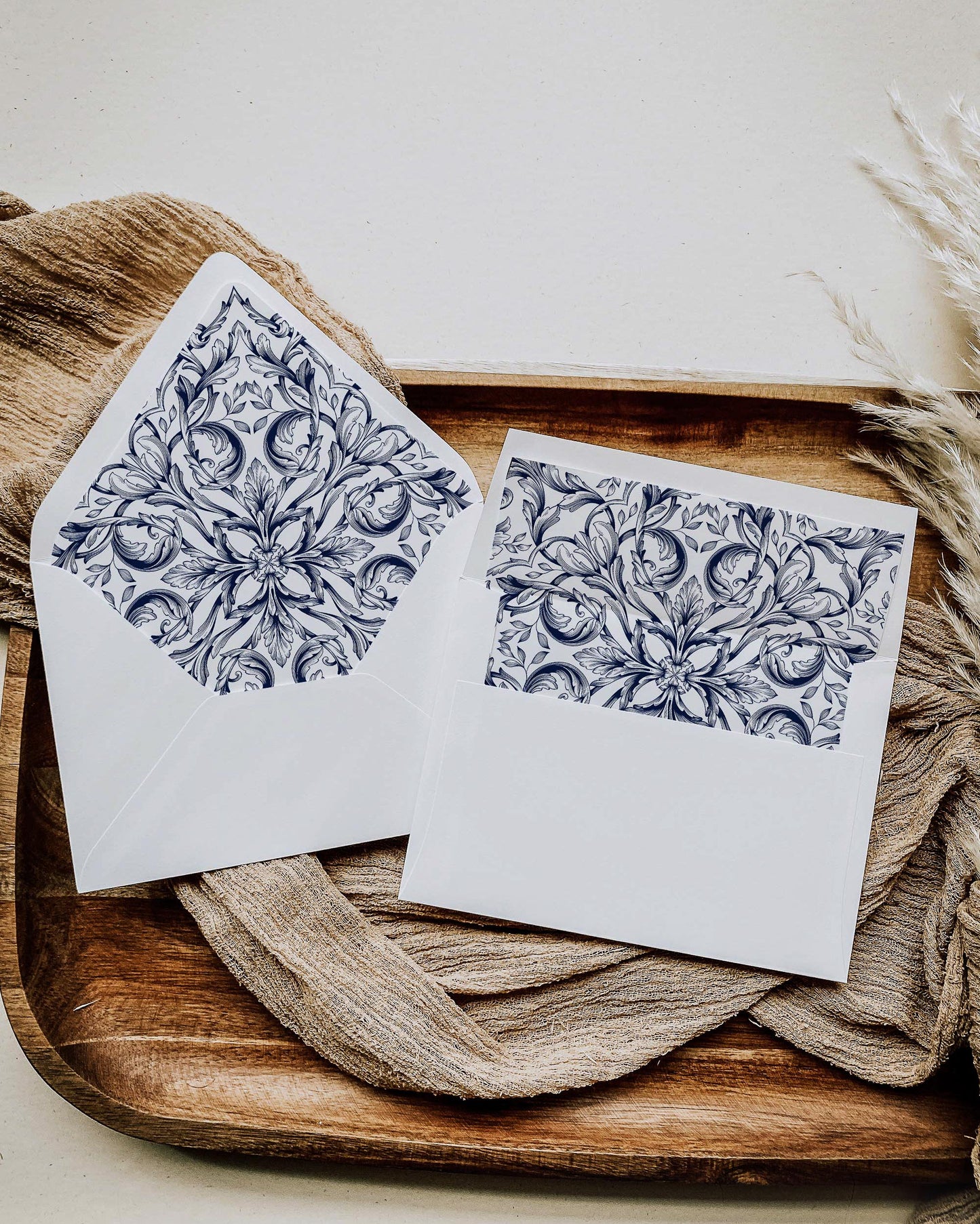 Envelope Liner for Historical Wedding