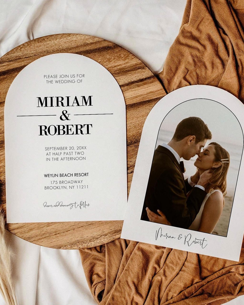 Save the Date Template for a Classic Wedding