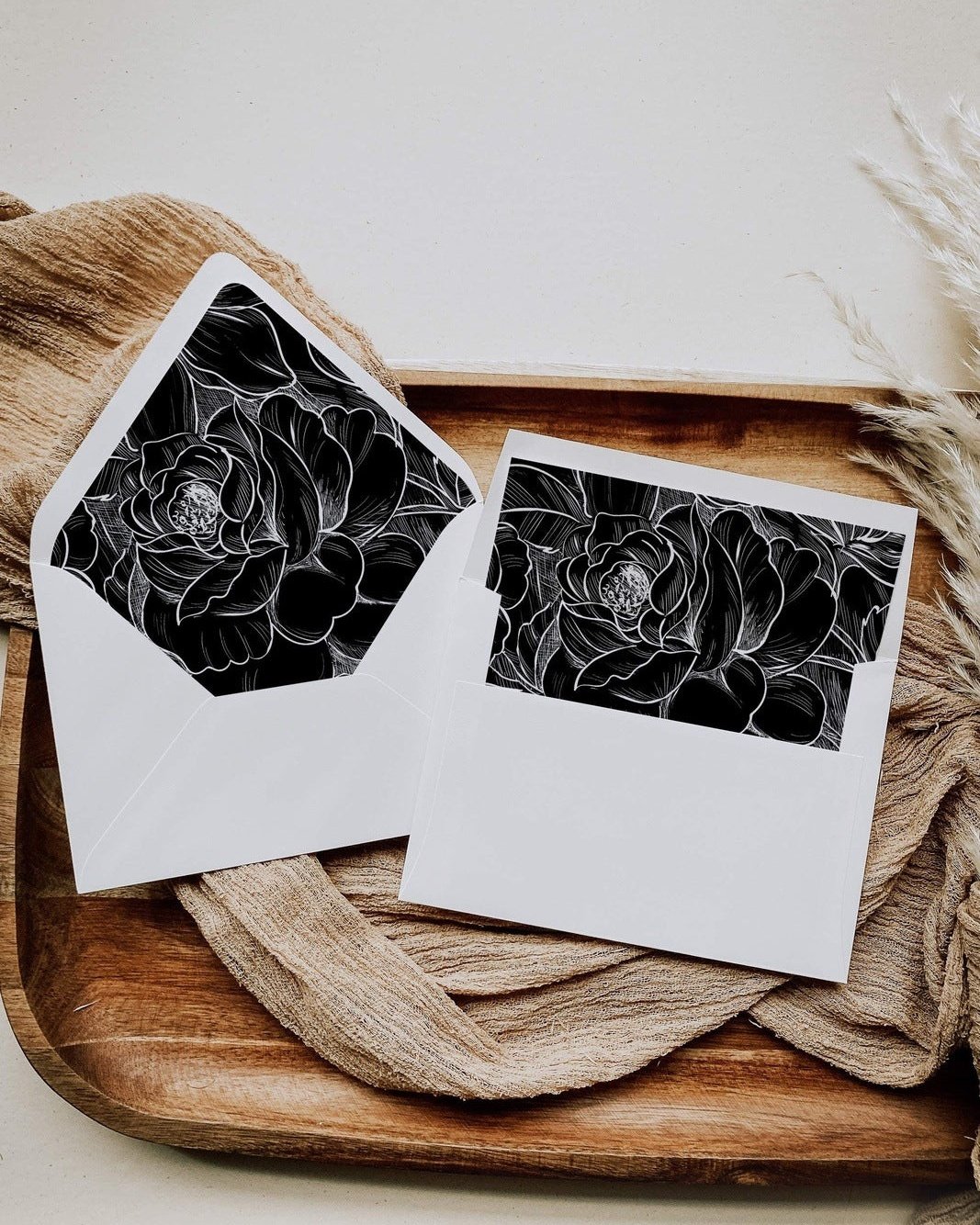 Moody Floral Envelope Liners