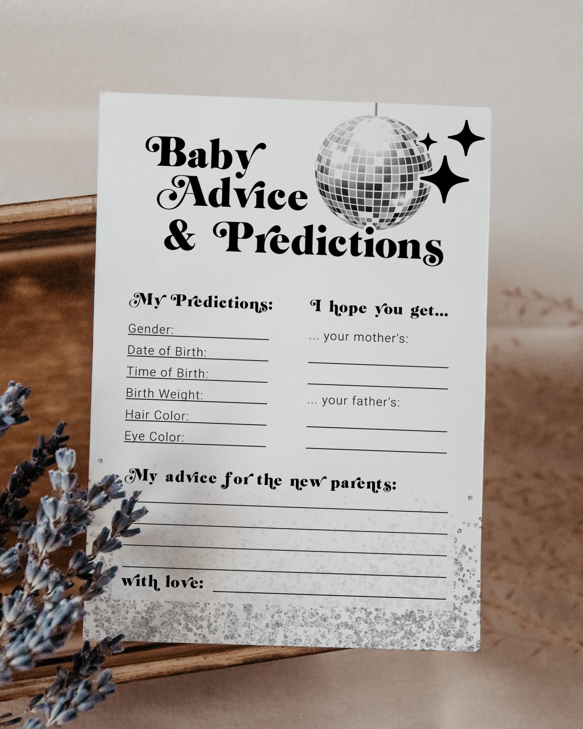 Baby Advice & Predictions Game for a Groovy Baby Shower with 70s theme – marryful baby-advice-predictions-game-for-a-groovy-baby-shower-with-70s-theme-marryful