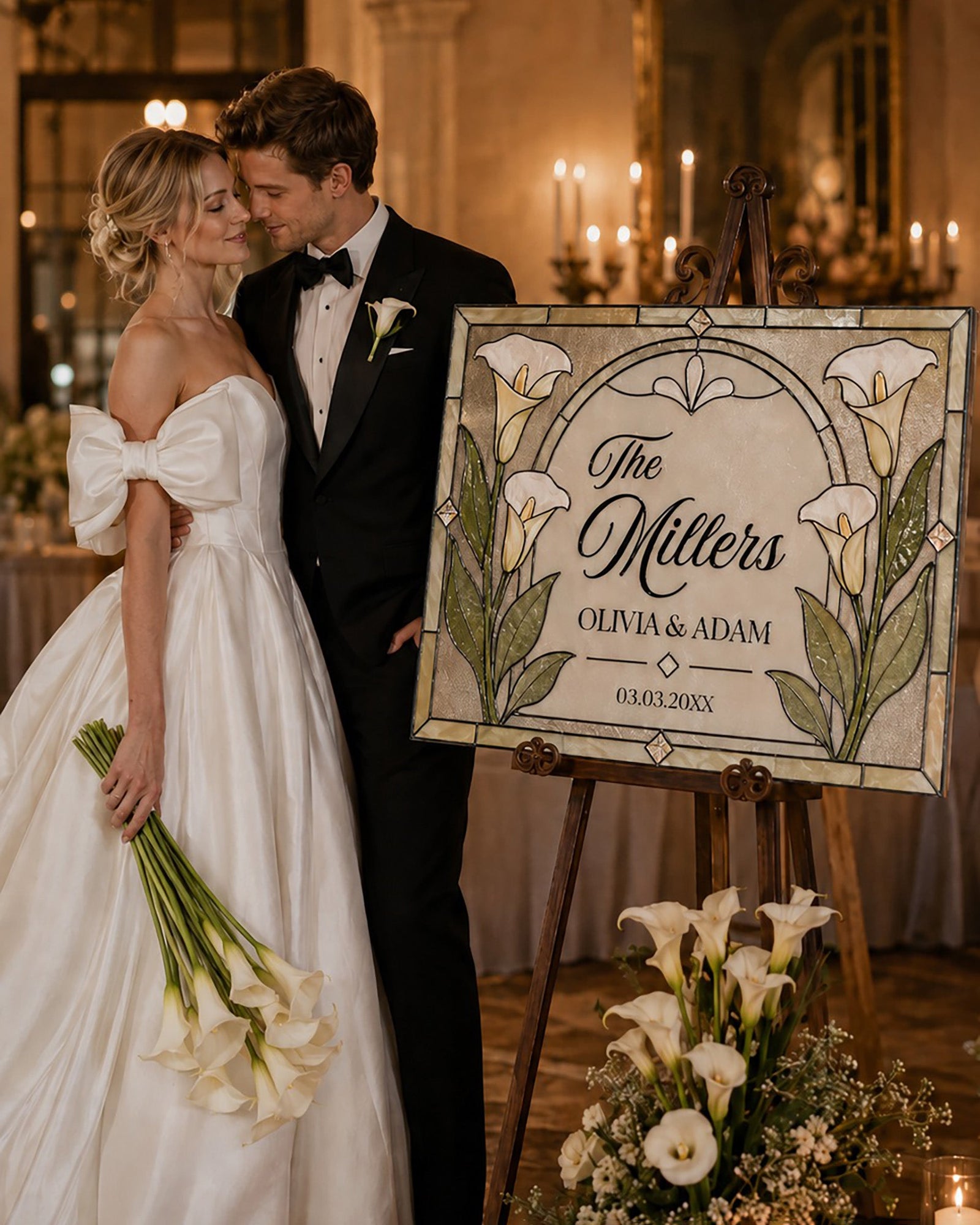 Faux Stained Glass Wedding Signs: The 2026 Trend, Motifs & a DIY Template
