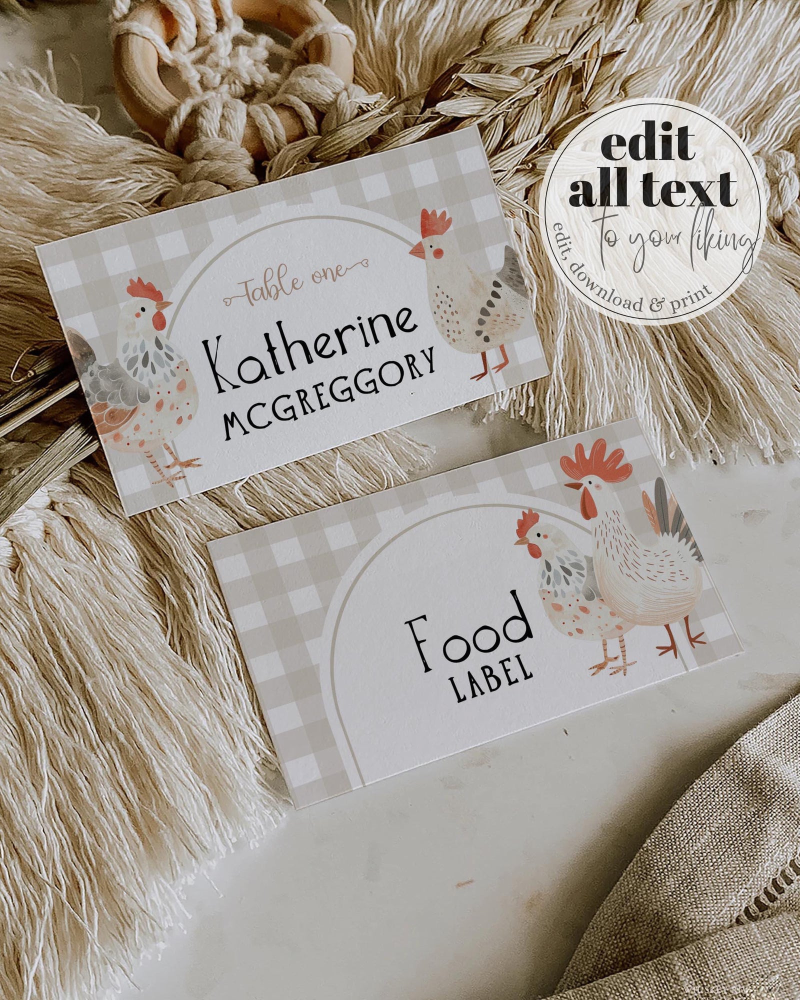 How to Make Place Cards: Edit, Print & Fold