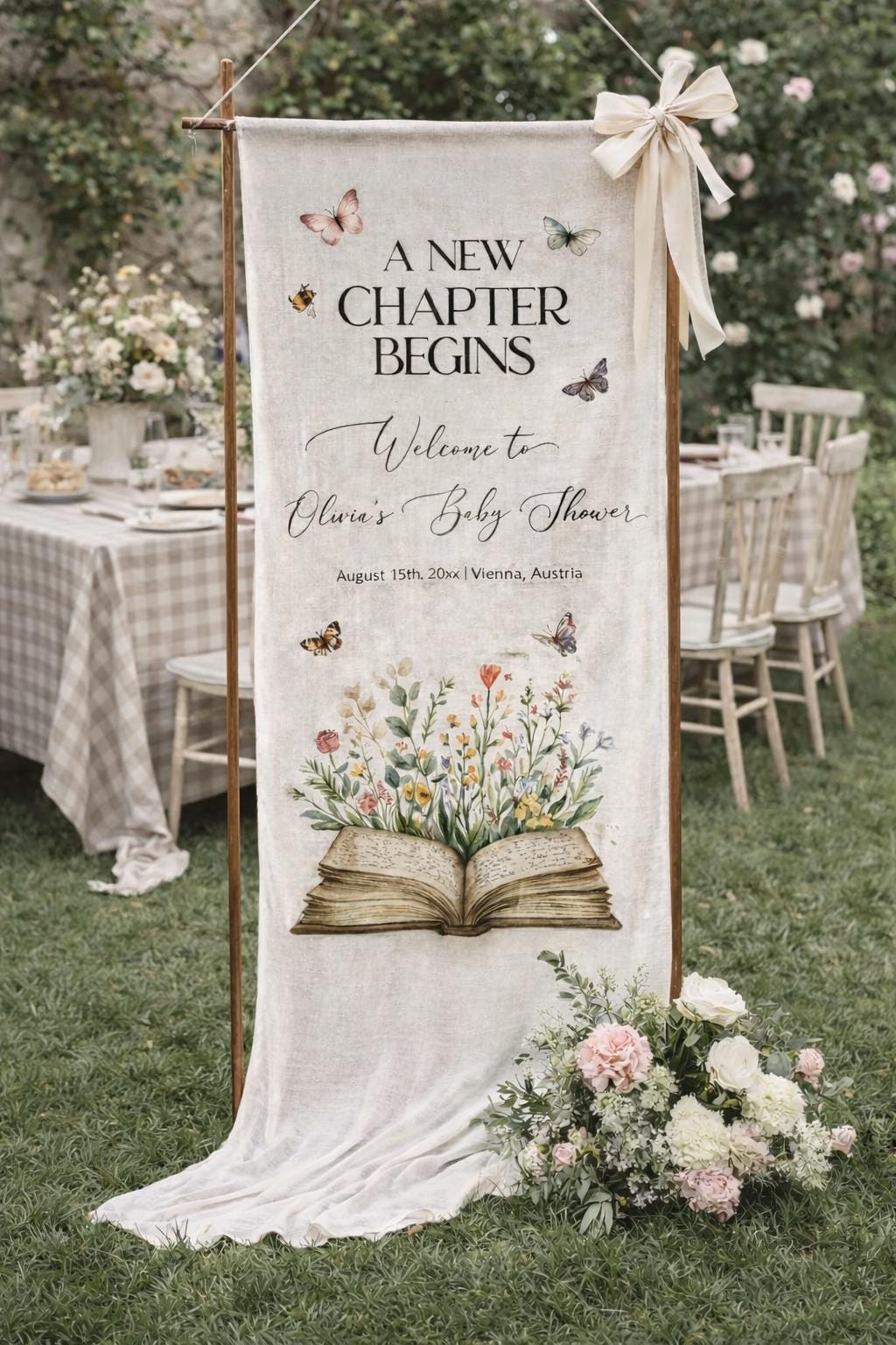 A new chapter begins - Easy DIY Fabric Banner [AI]