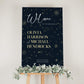 Moon Wedding Welcome Sign - TheLovebirdsDesign