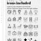 Newspaper Wedding Program with crossword, timeline, infographic and itinerary for simple modern Wedding - TheLovebirdsDesign