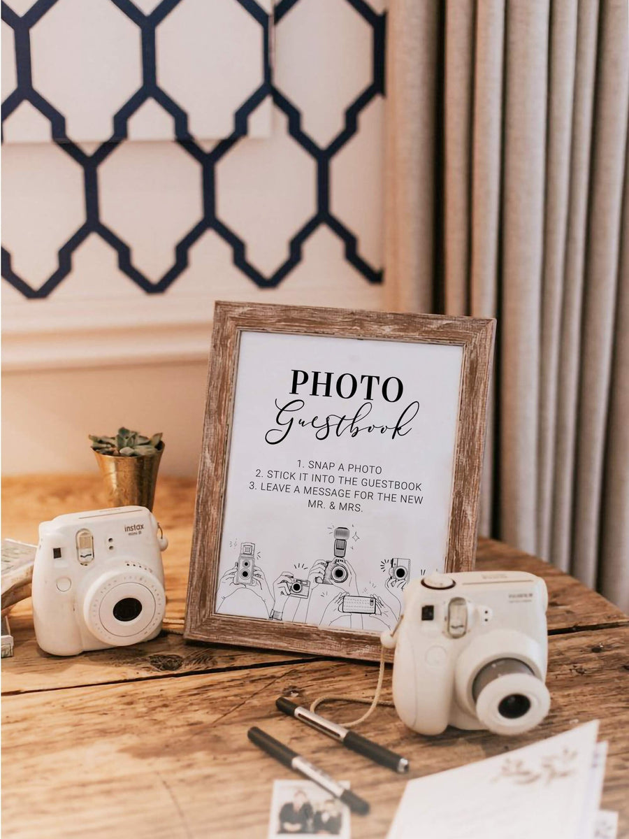 Alternative Wedding Guestbook, Photo Guest Book Sign Printable Template #022 - marryful.org
