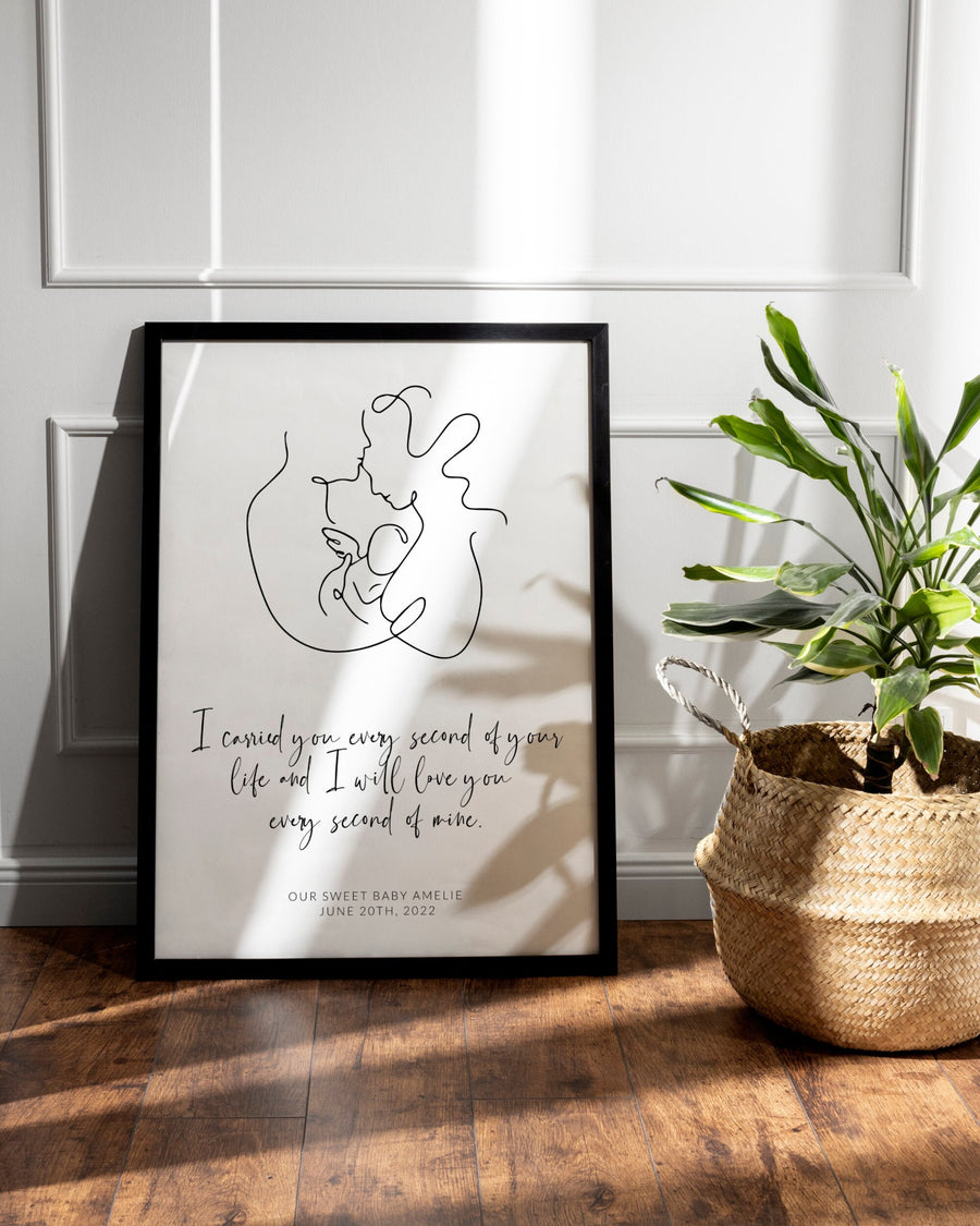 Miscarriage Frame Memorial Gift | Forget me not Printable Wall Art for Stillborn or Pregnancy Loss #072 - marryful.org