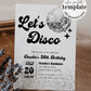 Editable Let's Disco Retro Birthday Party Invitation | Groovy 70s Disco Birthday Party | Adult Birthday Any Age | Instant Download #065d - TheLovebirdsDesign