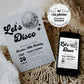 Editable Let's Disco Retro Birthday Party Invitation | Groovy 70s Disco Birthday Party | Adult Birthday Any Age | Instant Download #065d - TheLovebirdsDesign