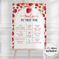 Berry First Birthday Milestone Board | Strawberry Milestone Board First Birthday Girl | Birthday Decor Sign Printable Poster Template #068 - TheLovebirdsDesign