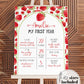 Berry First Birthday Milestone Board | Strawberry Milestone Board First Birthday Girl | Birthday Decor Sign Printable Poster Template #068 - TheLovebirdsDesign
