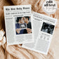 Editable Pregnancy Announcement Newspaper Template, Baby Shower Newspaper, Pregnancy Times, Gender Neutral Baby Times, Custom Baby News #022 - TheLovebirdsDesign
