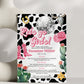 Editable Space Cowgirl Invite Unique Bachelorette Weekend Itinerary Template Disco Cowgirl Party Invite Last Rodeo Bach Last Hoe Down #022 - TheLovebirdsDesign