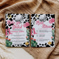 Editable Space Cowgirl Invite Unique Bachelorette Weekend Itinerary Template Disco Cowgirl Party Invite Last Rodeo Bach Last Hoe Down #022 - TheLovebirdsDesign