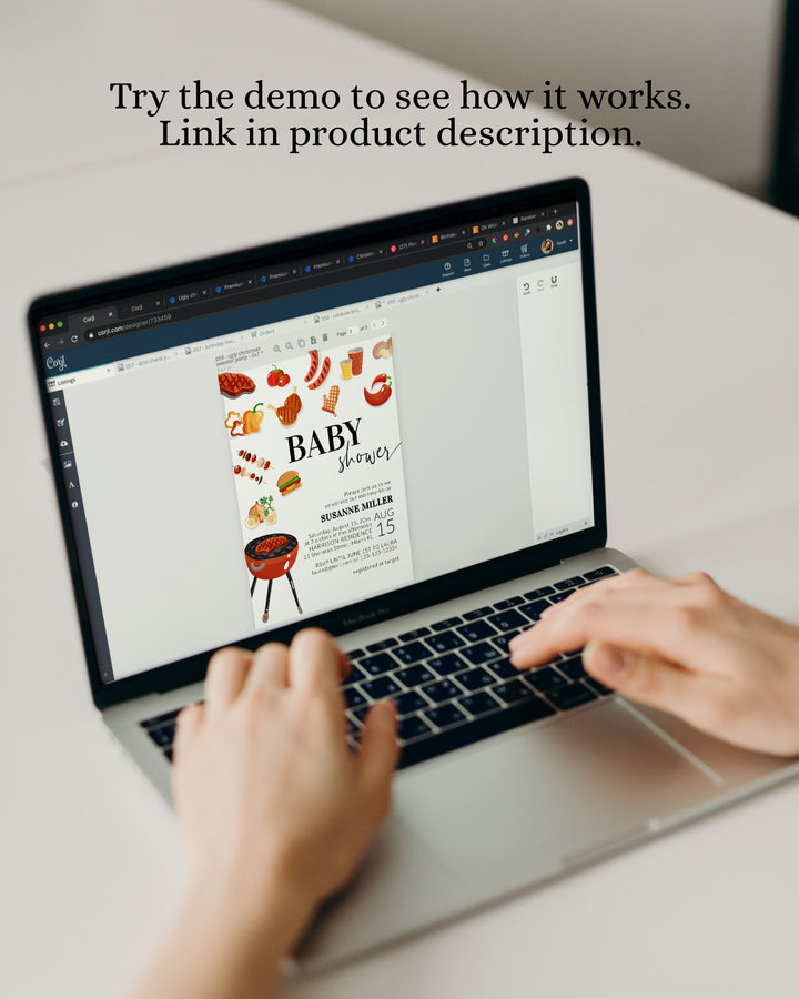 Editable Baby Shower Due Date Calendar Game Sign BBQ Babyshower Gardening Party Gender Reveal Game Arrival Sign Printable Template #072a - TheLovebirdsDesign