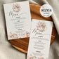 Bridgertone Themed Teaparty Menu Cards, Bridal Teaparty Decorations, Floral Regency Core Bridal Brunch or Picknick Menu Template #073 - TheLovebirdsDesign