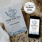 Blue Toile Bridal Shower Invitation, Something Blue before I do Bridal shower Invite, Downloadable Bridal Tea Party Printable Template #073 - TheLovebirdsDesign