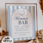 Coastal Bachelorette Mimosa Drinks Bar Menu Template for Last Toast on Coast, Nautical Bachelorette Cocktail Menu Printable Template #072 - TheLovebirdsDesign