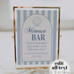 Coastal Bachelorette Mimosa Drinks Bar Menu Template for Last Toast on Coast, Nautical Bachelorette Cocktail Menu Printable Template #072 - TheLovebirdsDesign