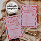 Lucky in Love Handwritten Bachelorette Invitation, Las Vegas Bridal Shower Girls Trip Bach Weekend Itinerary Printable Template Invite #072 - TheLovebirdsDesign