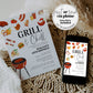 Grill and Chill BBQ Party Invite for Summer Family Reunion, Outdoor Grill Cockout, Fathers Day Barbeque or 60th Birthday Invite #072a - TheLovebirdsDesign