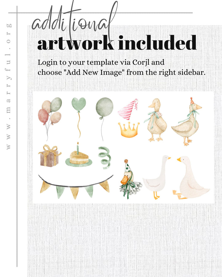 One Silly Goose Welcome Sign, Editable Silly Goose First Birthday Welcome Sign Natural Retro Theme Party Decorations Printable Template #068 - TheLovebirdsDesign