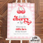 Cherry Sweet Welcome Sign, Cherry on Top Themed Spring Summer Shower, Coquette Cherry Decoration Template for 1st Birthday or Shower #068 - TheLovebirdsDesign