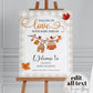 Editable Fall Baby Shower Welcome Sign, Gender Neutral Fall Themed Decorations Sign, Autumn September October Baby Shower Template #068 - TheLovebirdsDesign