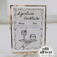 Doodle Signature Cocktail Menu, Hand drawn Scribble Bar Menu for Whimsical Wedding Funky Cocktail Menu Card Quirky Illustrated Template #070 - TheLovebirdsDesign