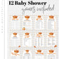 Cutie Pie Baby Shower Game Bundle, Pumpkin Pie Baby Shower Games for October November Baby Sprinkle, Fall Pumpkin Shower Template #068 - TheLovebirdsDesign