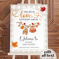 Editable Fall Baby Shower Welcome Sign, Gender Neutral Fall Themed Decorations Sign, Autumn September October Baby Shower Template #068 - TheLovebirdsDesign
