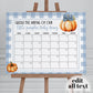 Pumpkin Bow Due Date Game Sign for Fall Baby Shower, Little Pumpkin Fall Baby Arrival Game Sign Decor, Cottagecore Gingham Template #068 - TheLovebirdsDesign