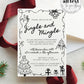 Hand Drawn Funky Jingle and Mingle Christmas Party Invitation Template, Editable XMAS Office Work Party or Friendsmas Invite Template #070 - TheLovebirdsDesign