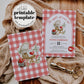 Apple Baby Shower Invitation, Apple of our Eye Autumn Baby Shower Invite Bundle, Editable Fall Diaper Raffle Books for Baby Template #068 - TheLovebirdsDesign