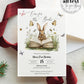 A New Chapter Begins Rabbit Baby Shower Invitation, Gender Neutral Bunny Storybook Baby Shower Invite, Butterfly Themed Party Template #068 - TheLovebirdsDesign