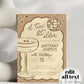 Espresso Martini 30th Birthday Invitation, Tini Bit Older Adult Cocktail Club Birthday Party Invite Hand Drawn Wavy Frame Template #070 - TheLovebirdsDesign