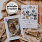 Puppy Birthday Invitation, Gender Neutral Confetti Dog Paw-Tee Invite for Boys or Girls First Birthday Invitation, Printable Template #070 - TheLovebirdsDesign