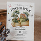 Storybook First Chapter Birthday Invitation, New Chapter Begins 1st Birthday Invite, Gender Neutral Storybook Printable Party Template #072 - TheLovebirdsDesign