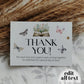 Storybook Thank You Card, A New Chapter Begins Baby Shower Thank You Note, Library Reading Wildflower Butterfly Themed Party Template #072 - TheLovebirdsDesign