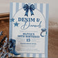 Denim Diamond Invite, Blue Disco Cowgirl Adult Birthday Invitation, Jeans and Diamonds Let's get Nashty Rodeo Printable Template #072 - TheLovebirdsDesign