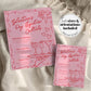Handwritten Galentines Day Signature Cocktails for Girls Night Funky Doodle Pink Red Valentine Pajama Party Bar Menu Galentine Template #070 - TheLovebirdsDesign