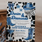 Blue Denim and Diamonds Jeans Birthday Invitation, Blue Cowgirl Adult Birthday Invite, Let's get Nashty Disco Cowgirl Party Printable #022 - TheLovebirdsDesign