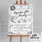 Winter Apres Ski Birthday Welcome Sign, Handwritten Party Sign Template, Mountain Ski Party Social Club Decorations Printable Template #070 - TheLovebirdsDesign