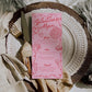 Handwritten Galentines Day Girls Night Food Menu Card Funky Doodle Pink Red Valentines Pajama Party Menu Galentine Dinner Menu Template #070 - TheLovebirdsDesign
