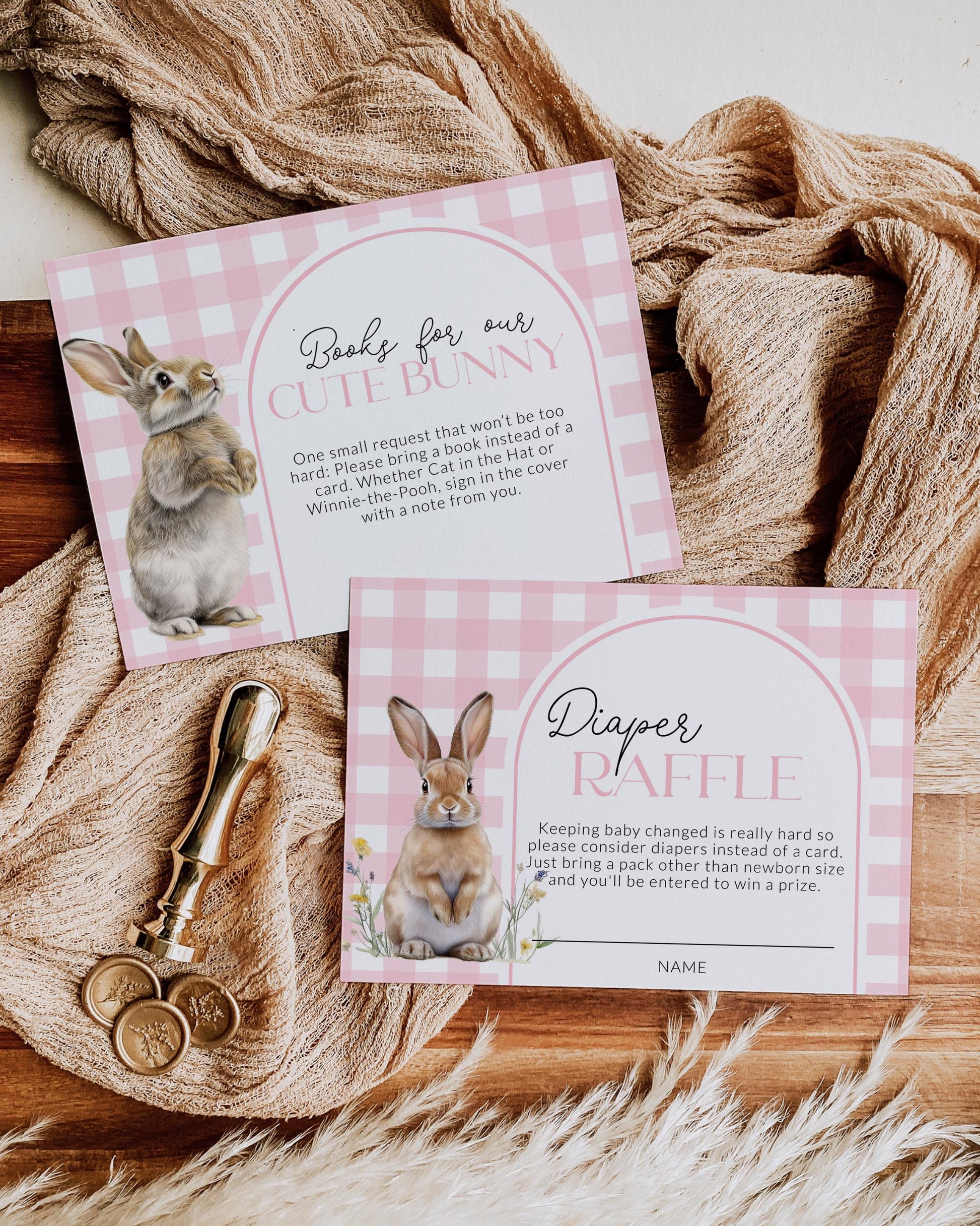 Some Bunny is on the way Baby Shower Invitation, Cute Rabbit Easter Invite Cottagecore Bunny Sweet Baby Sprinkle Printable Template #068 - TheLovebirdsDesign