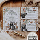 Hunter Theme Forest Animals Woodsy Baby Shower Invitation, Little Buck Invite for Baby Boy, Hunter Baby Shower Printable Template #068 - TheLovebirdsDesign